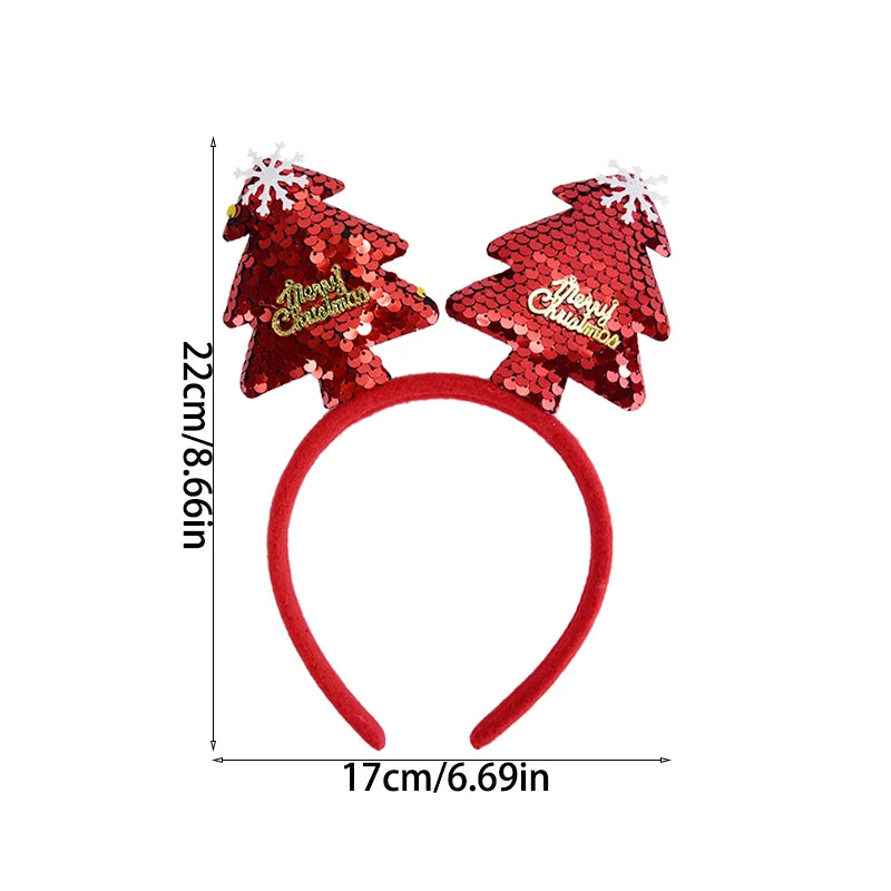 Christmas Headband Kids Adult Santa Claus Elk Xmax Tree Hair Accessories Photo Props Christmas Decoration 2025 New Year Gifts - The Shop At Crown Perth
