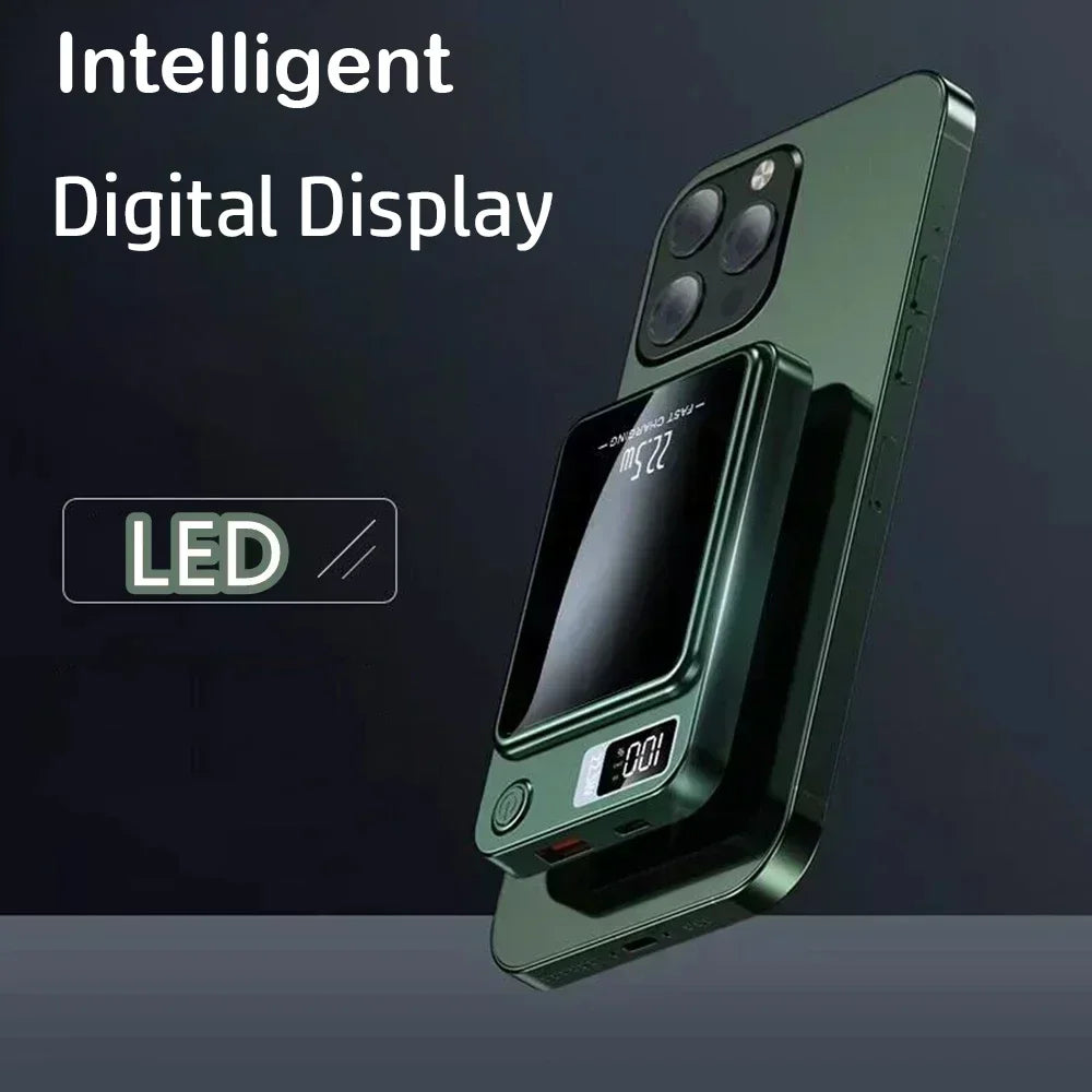 Xiaomi 100000mAh Magnetic Power Bank Wireless Fast Charger For Magsafe Portable Auxiliary Battery For iphone Huawei Samsung 2025 - The Shop At Crown Perth