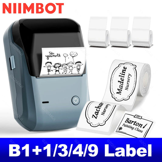 B1 Portable Thermal Label Printer – 2-Inch Bluetooth Sticker & Waterproof Label Maker - The Shop At Crown Perth