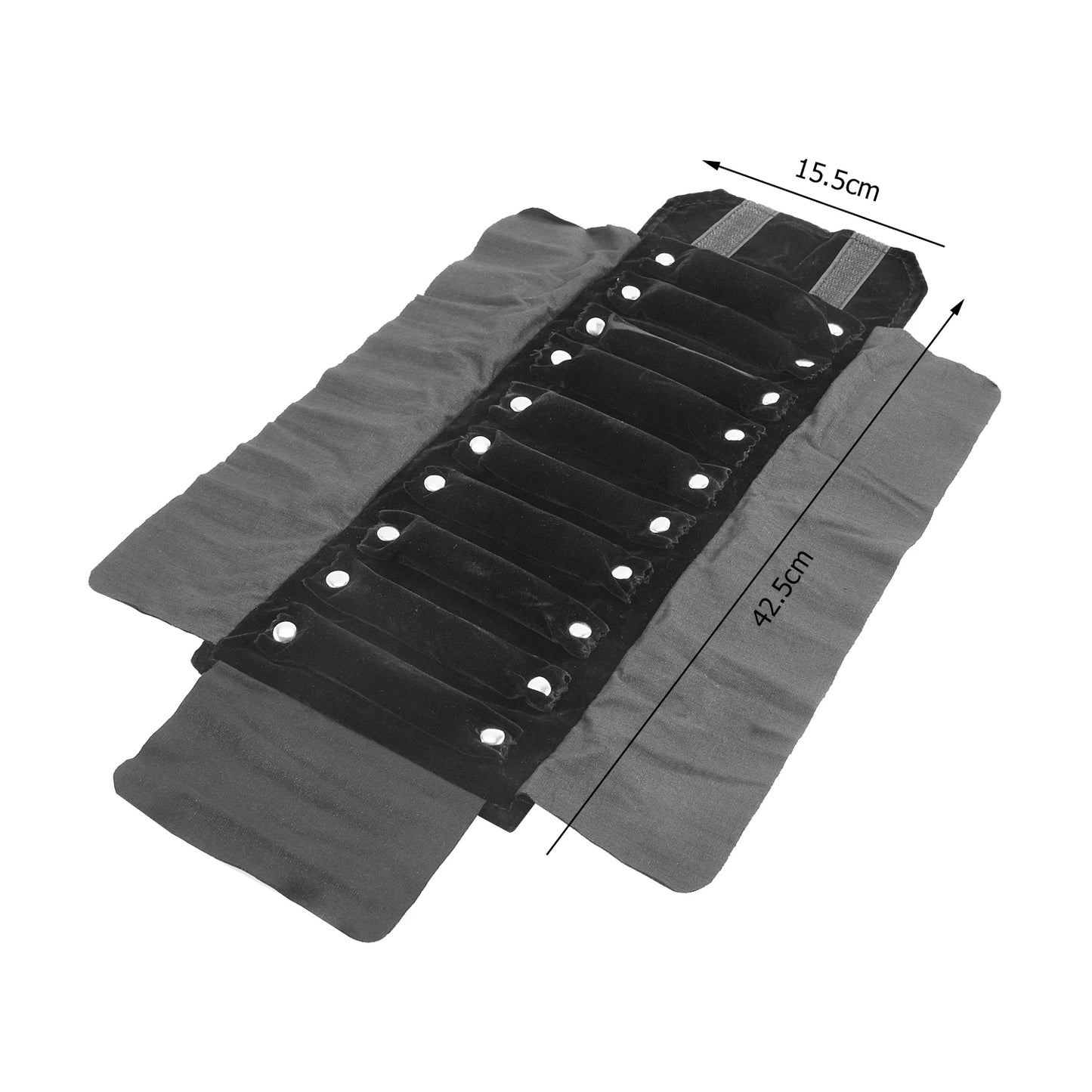 Travel Bracelet Jewelry Organizer Roll Up Bag Portable Velvet Ring Earrings Pendant Necklace Storage Bag Ornaments Foldable Case - The Shop At Crown Perth