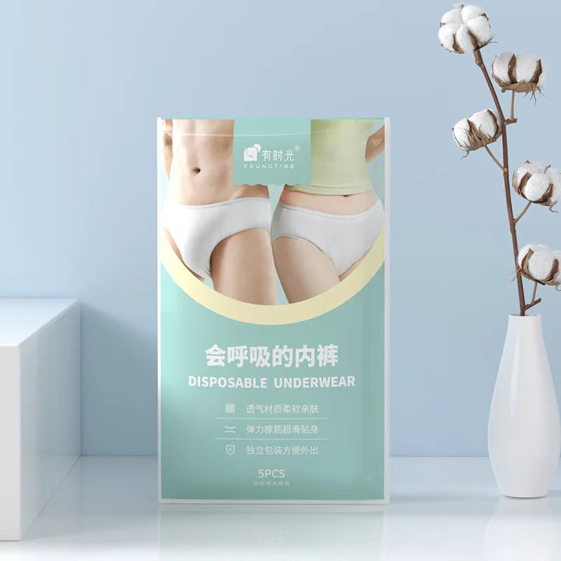 40pcs High-quality Breathable Disposable Panties for  Women & Men Travel Soft Non-Woven Material Disposable Underwear JJ-039 - The Shop At Crown Perth