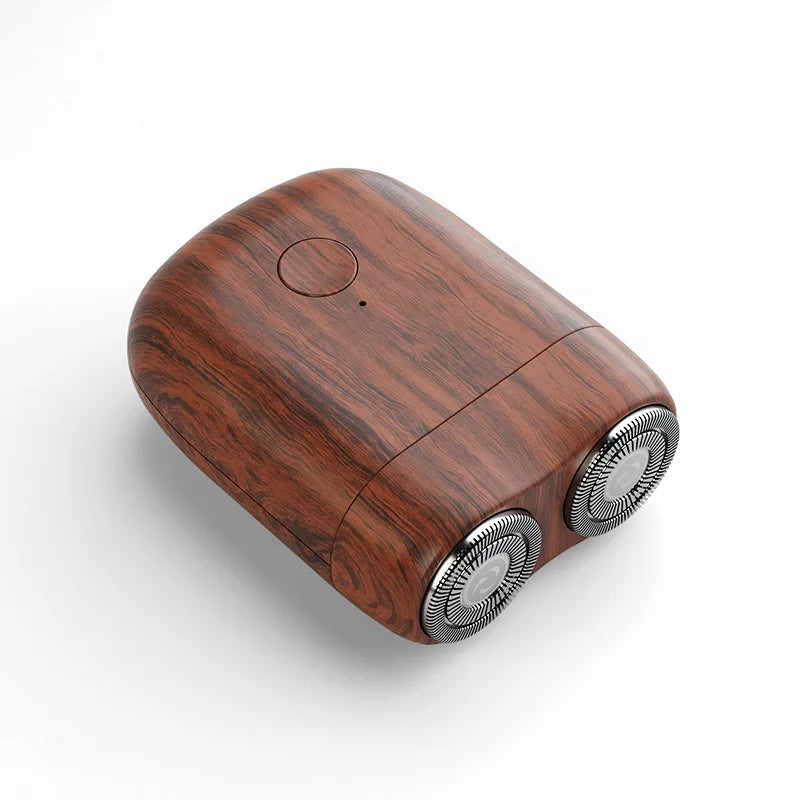 Magnetic Double Blade Shaver Fully Automatic Electric Shaver For Men Portable Waterproof Shaver Rechargeable Mini Rotary Shaver - The Shop At Crown Perth