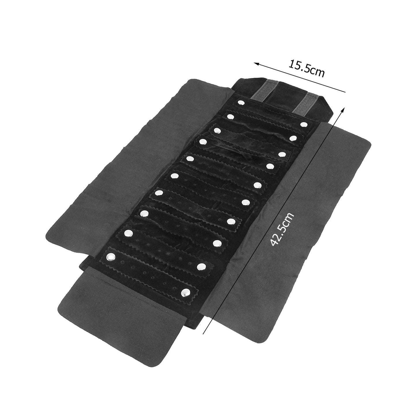 Travel Bracelet Jewelry Organizer Roll Up Bag Portable Velvet Ring Earrings Pendant Necklace Storage Bag Ornaments Foldable Case - The Shop At Crown Perth