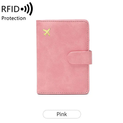 Travel Passport Wallet Women Man Card Holder RFID Blocking Credit Card ID Bag Plane Ticket Holder Multifunction Wallets - The Shop At Crown Perth