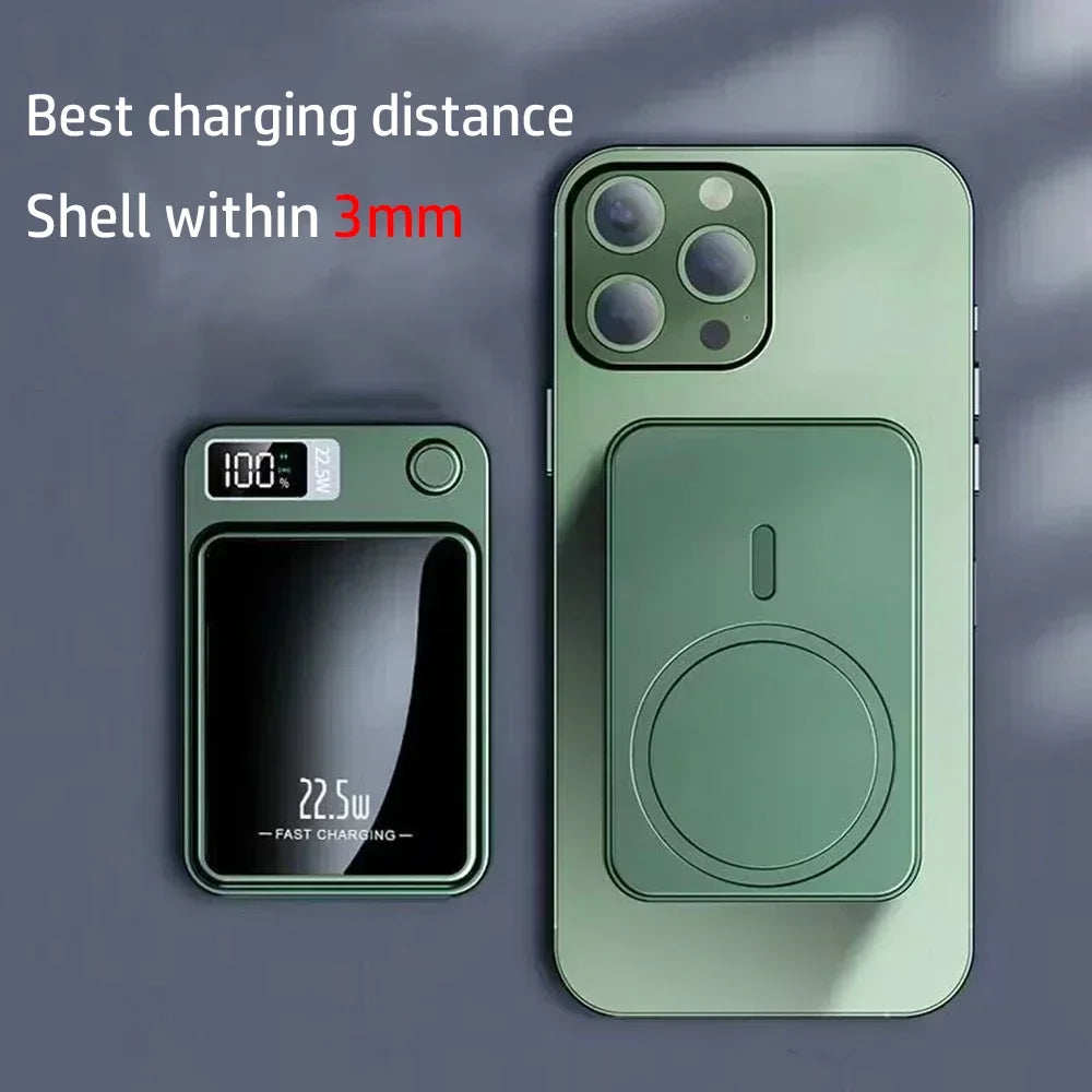 Xiaomi 100000mAh Magnetic Power Bank Wireless Fast Charger For Magsafe Portable Auxiliary Battery For iphone Huawei Samsung 2025 - The Shop At Crown Perth