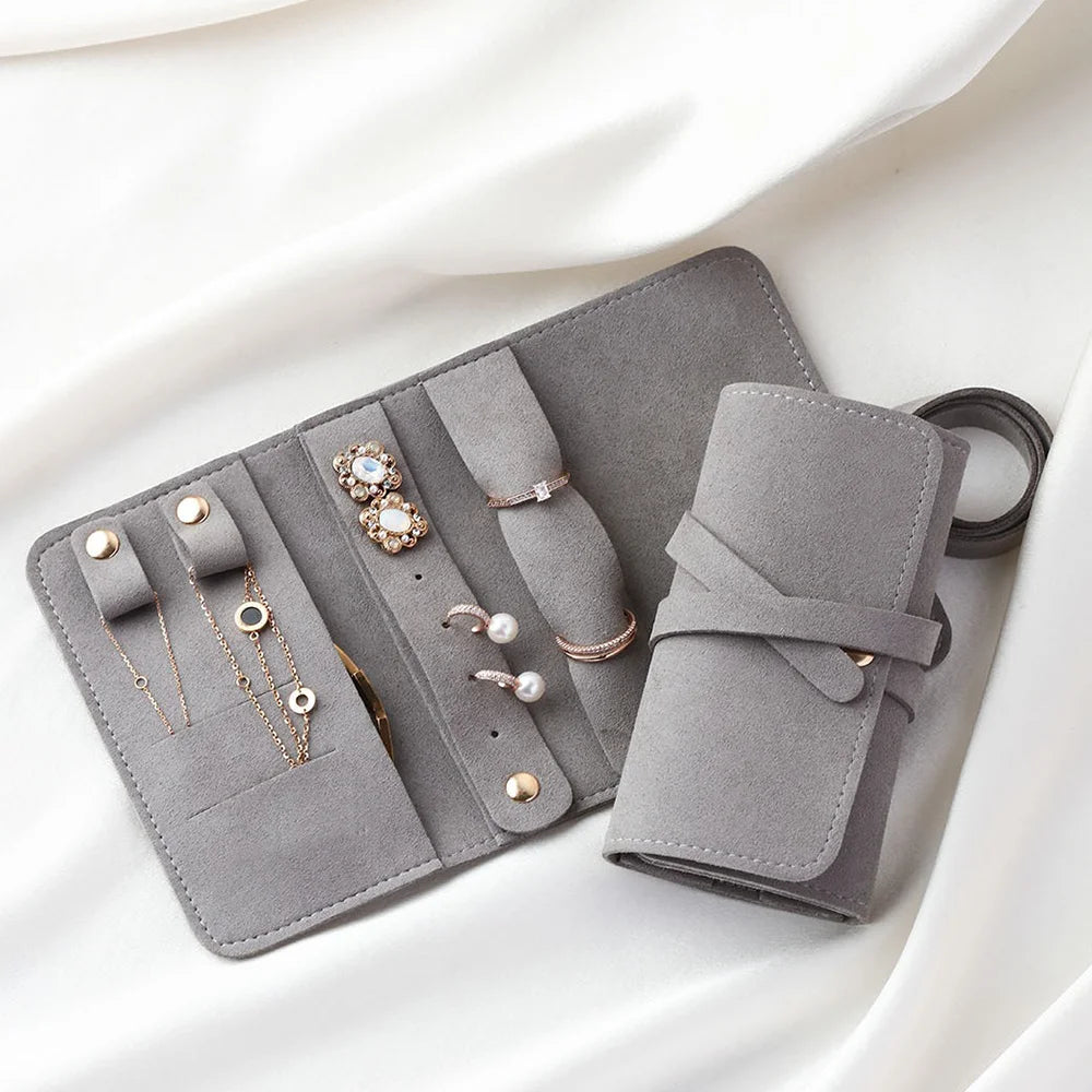 Lightweight Jewelry Organizer Roll Waterproof Foldable Travel Storage Bag for Women Girls Necklaces Rings Earrings Bracelet - The Shop At Crown Perth