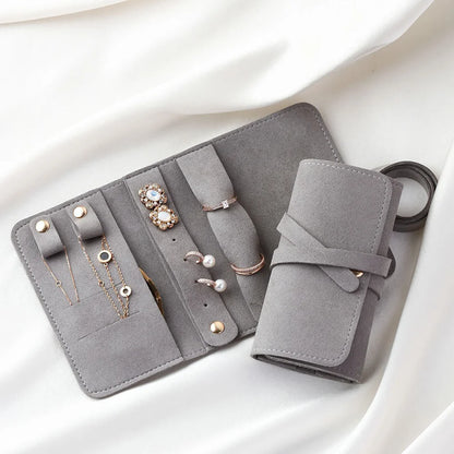 Lightweight Jewelry Organizer Roll Waterproof Foldable Travel Storage Bag for Women Girls Necklaces Rings Earrings Bracelet - The Shop At Crown Perth