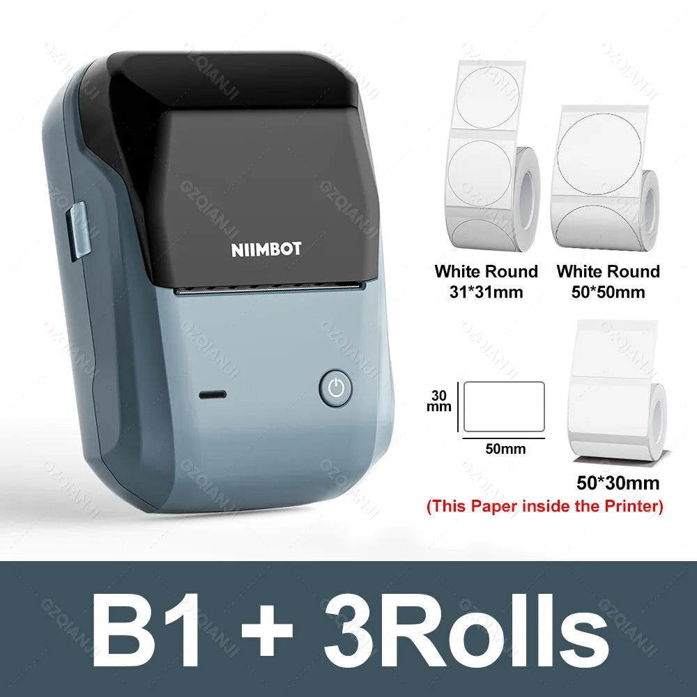 B1 Mini Bluetooth Label Printer for Round UV Stickers - The Shop At Crown Perth