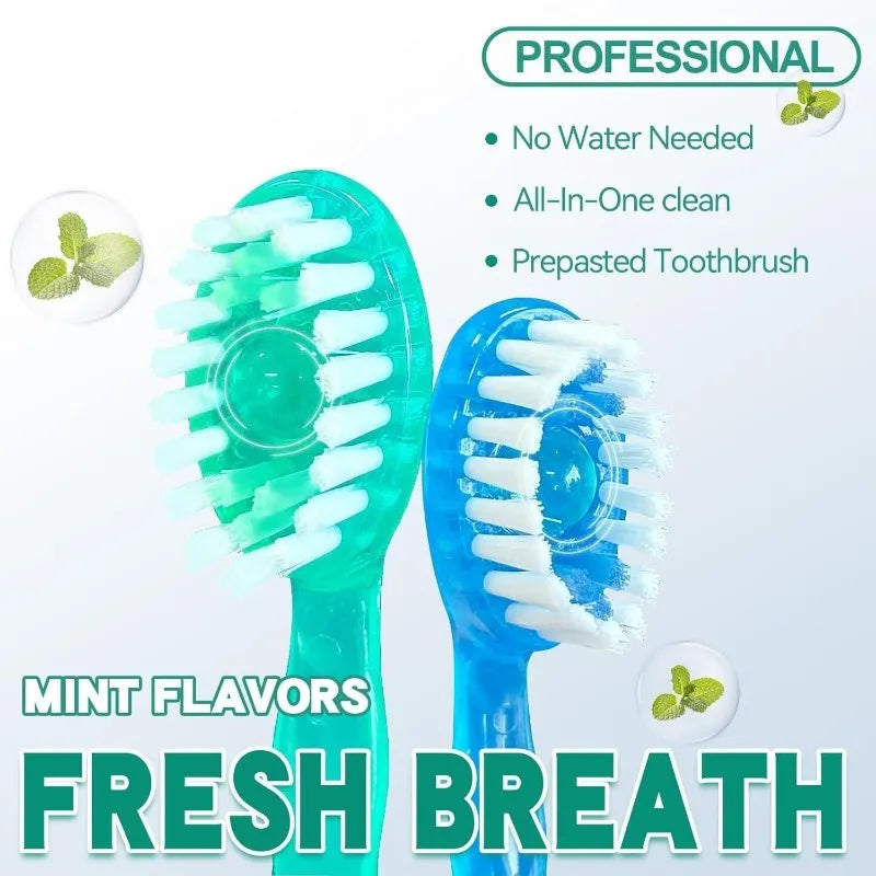 10PCS Mini 5 in 1 Toothbrush & Floss Travel Toothbrushes with Toothpaste Set with Floss+Pick Multifunctional Floss - The Shop At Crown Perth
