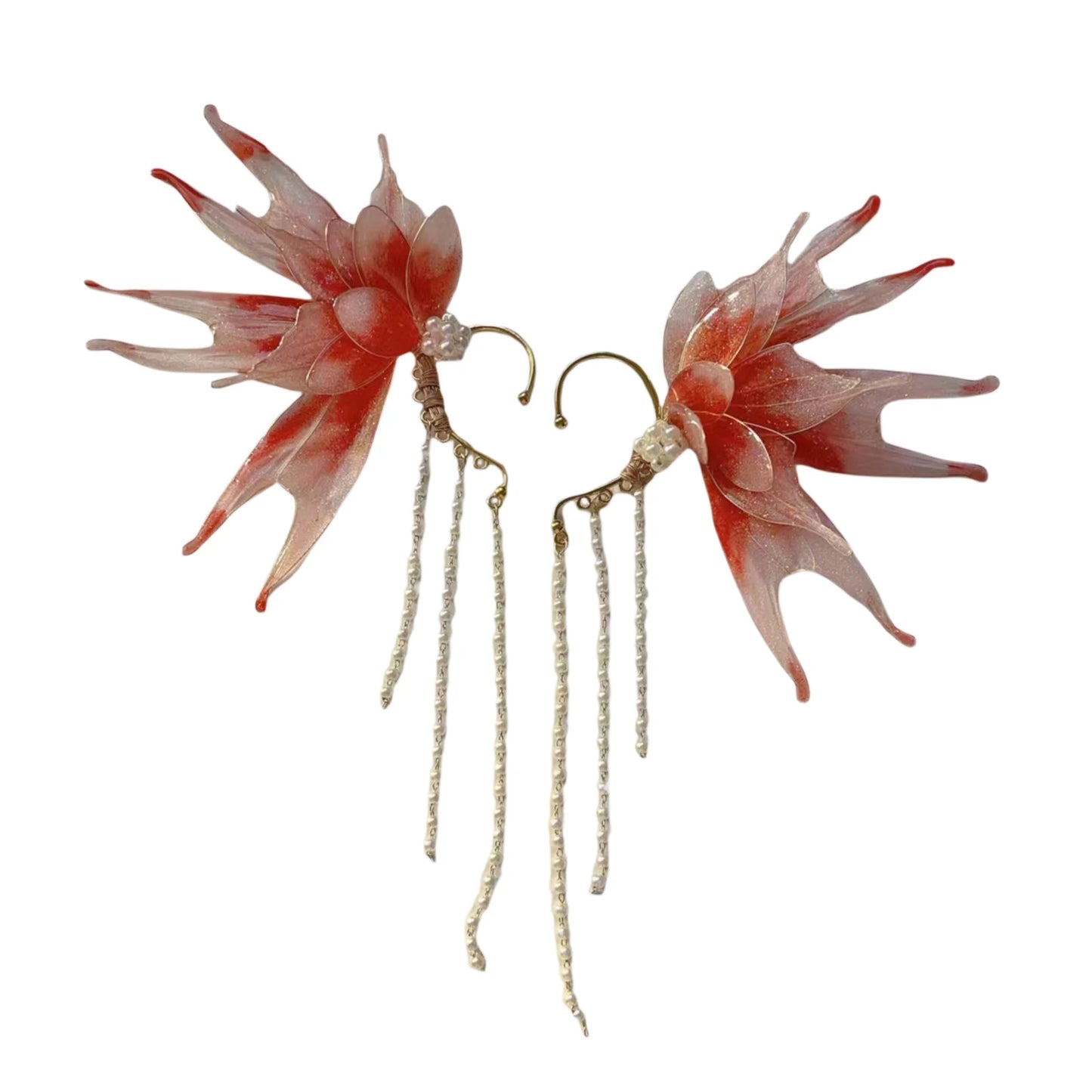 Combhasaki Women's Fairy Ear Cuffs Beautiful Clip-on Mermaid Earrings Fashion Ear Cuffs Cosplay Accessories - The Shop At Crown Perth