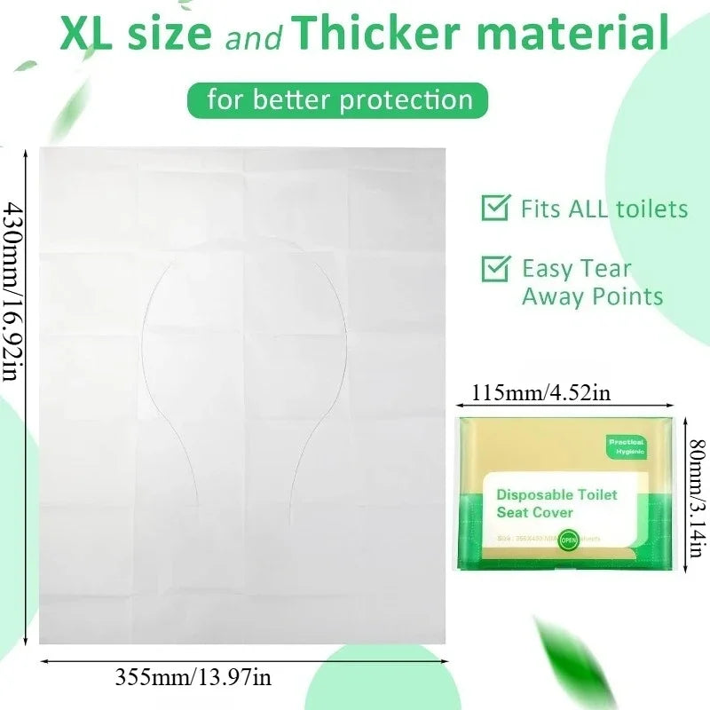 Disposable Toilet Seat Cover Portable Travel Camping Hotel Bathroom Degradable Waterproof Toilet Mat Bathroom Accessories - The Shop At Crown Perth