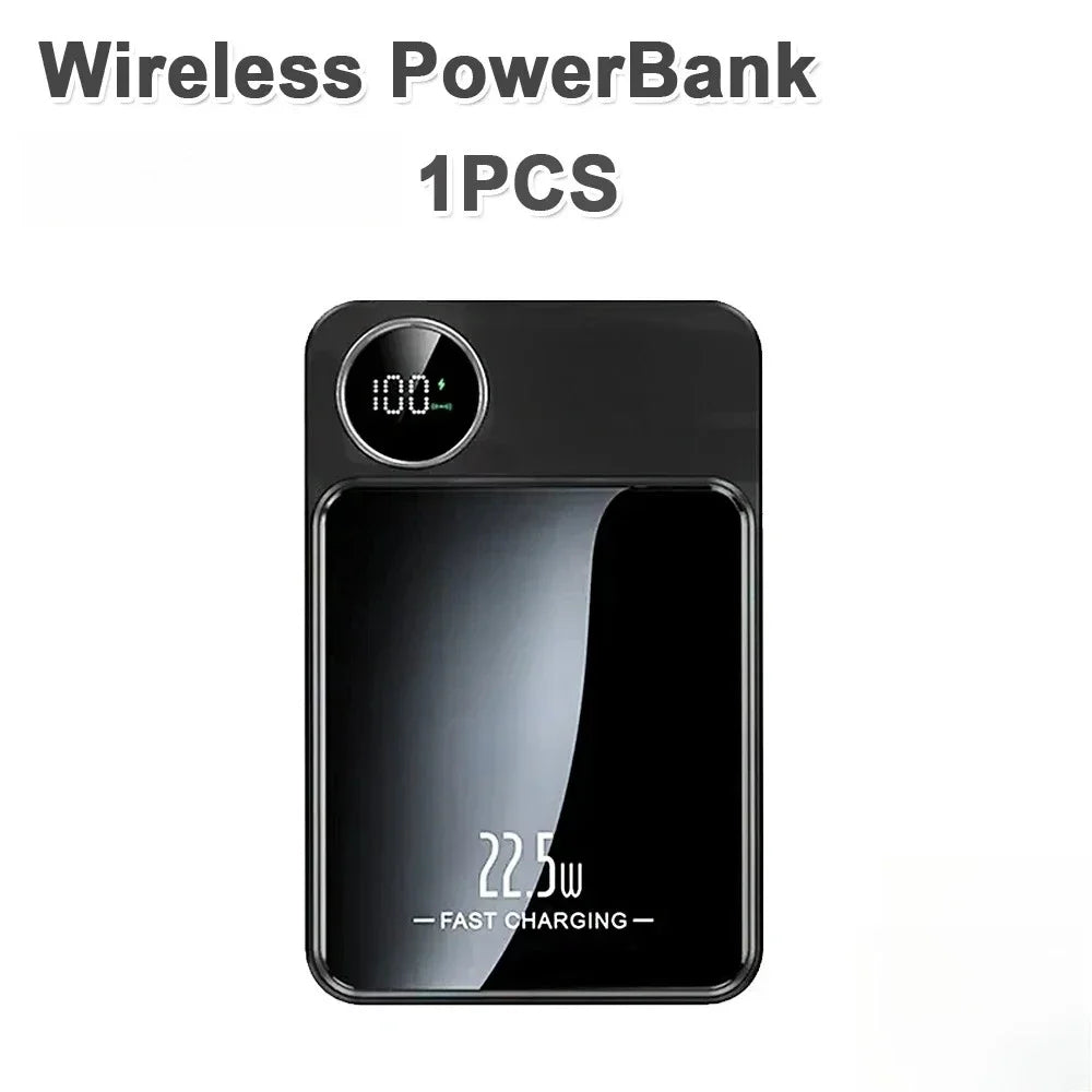 22.5W Fast Charging Wireless Magnetic Power Bank Portable External Battery 10000mAh PowerBank Adapter for IPhone Samsung Huawei - The Shop At Crown Perth