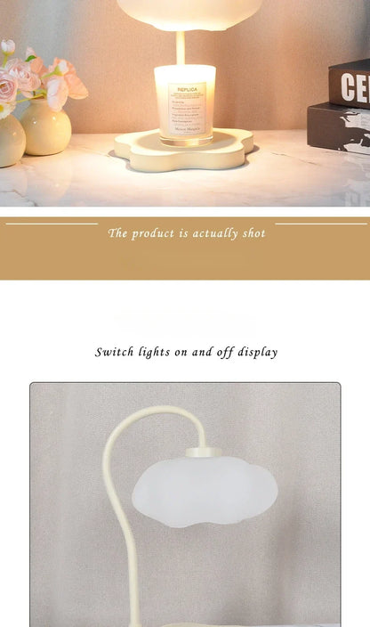 Creative Cloud-Shaped Wax Melt Lamp with Timer  Aromatherapy Night Light, Scented Candle Warmer, Stylish Desk Table Lamp - The Shop At Crown Perth