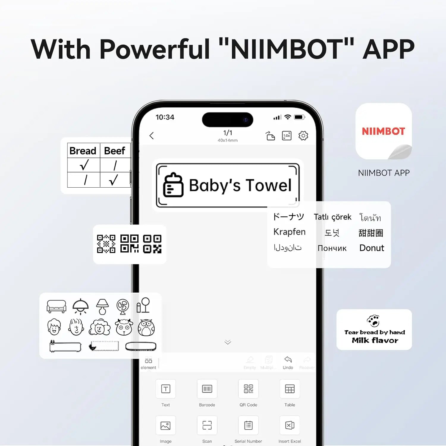 B1 Mini Bluetooth Label Printer for Round UV Stickers - The Shop At Crown Perth