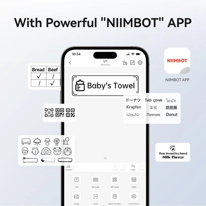 B1 Mini Bluetooth Label Printer for Round UV Stickers - The Shop At Crown Perth
