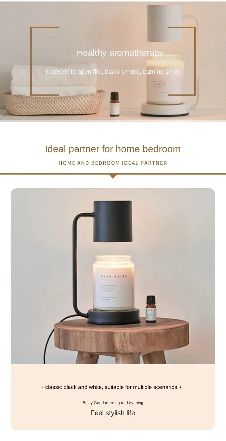 Korean Candle Warmer Lamp Candle Tray  Candle Holder Modern Dimmable Electric Night Light Fragrance Light Desk Decor Lighting - The Shop At Crown Perth