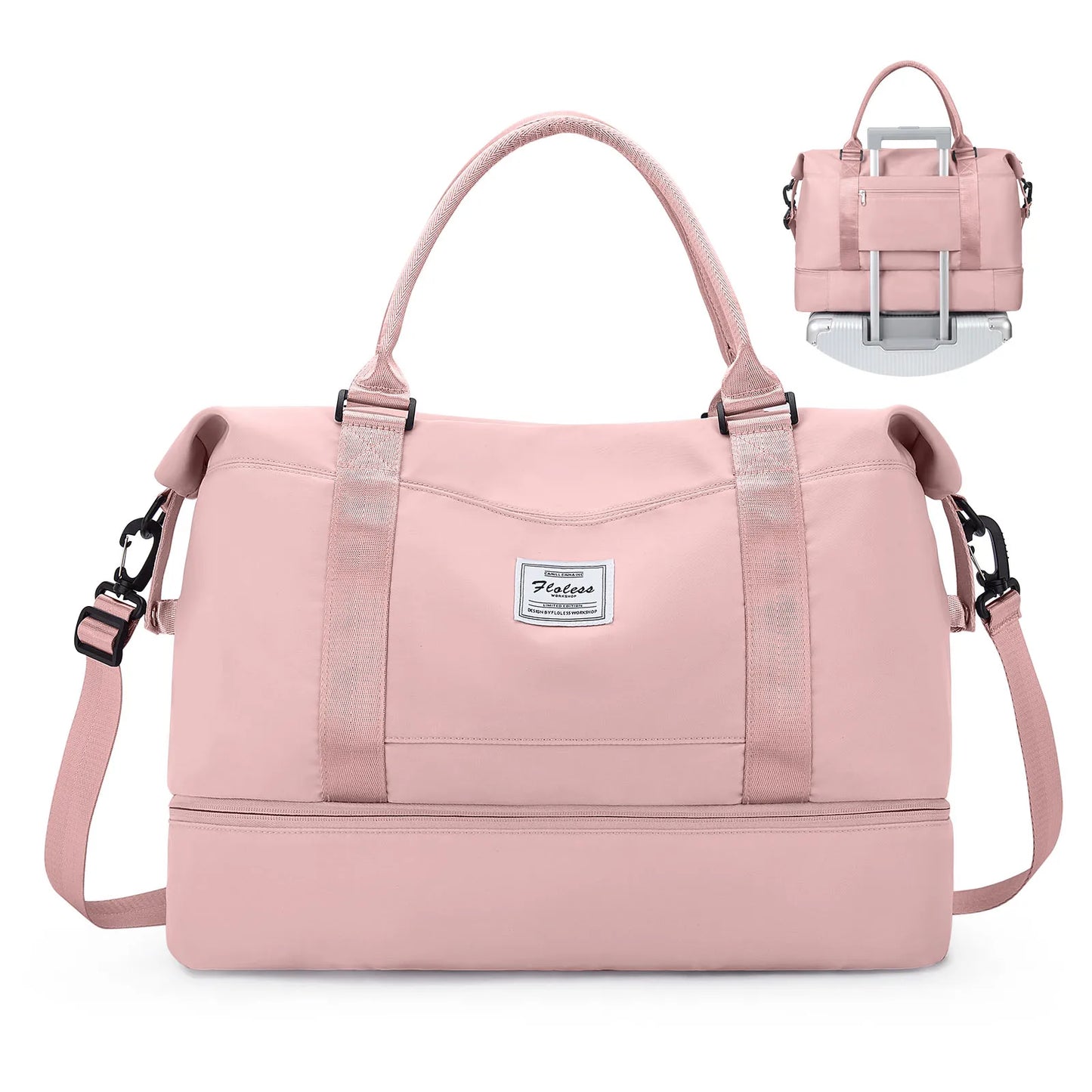 Travel Tote Bag, Lightweight Handbag with Shoe Compartment, Large Capacity Crossbody Shoulder Bag, Cabin Travel Bag, Sports Bag - The Shop At Crown Perth