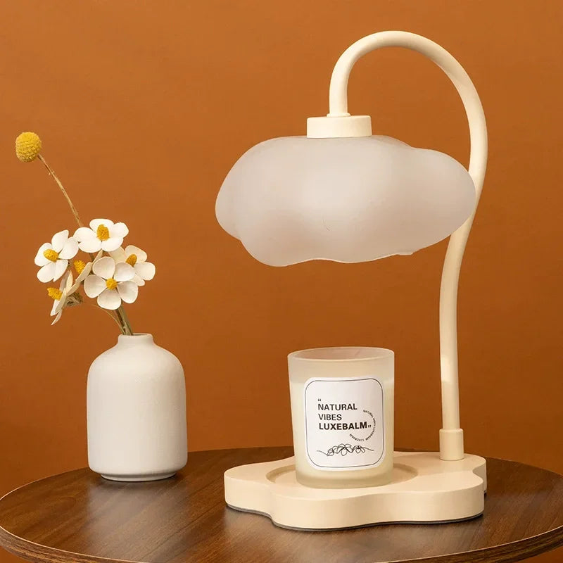 Creative Cloud-Shaped Wax Melt Lamp with Timer  Aromatherapy Night Light, Scented Candle Warmer, Stylish Desk Table Lamp - The Shop At Crown Perth