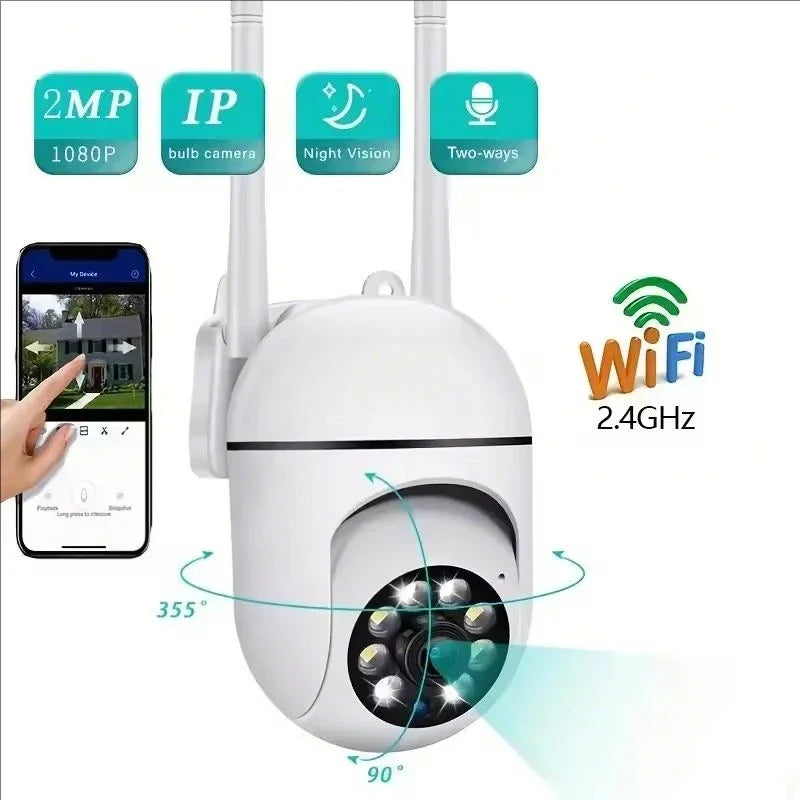 A7 1080P PTZ WiFi Security Camera with Audio – Outdoor Wireless CCTV - The Shop At Crown Perth