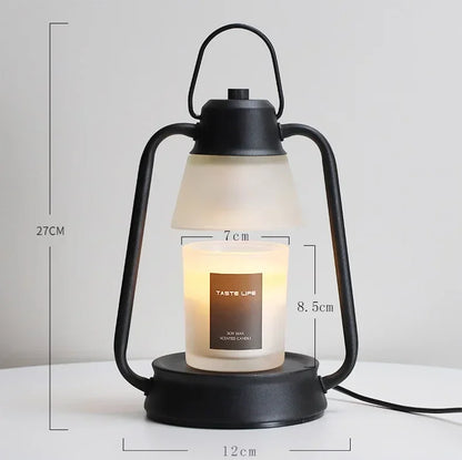 American Aromatherapy Candle Warmer Lamp Creative Bedroom Bedhead Flameless Aroma Melting Candle Lamp Retro Black Candle Warmer - The Shop At Crown Perth