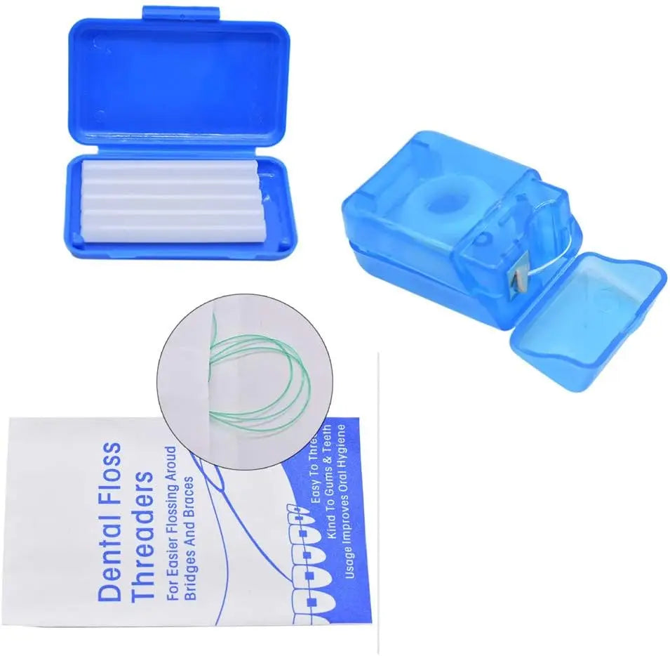 8pcs/set Oral Care Travel Kit Interdental Brush Portable Orthodontic Toothbrush Set Dental Mirror Tooth Wax Dental Floss - The Shop At Crown Perth