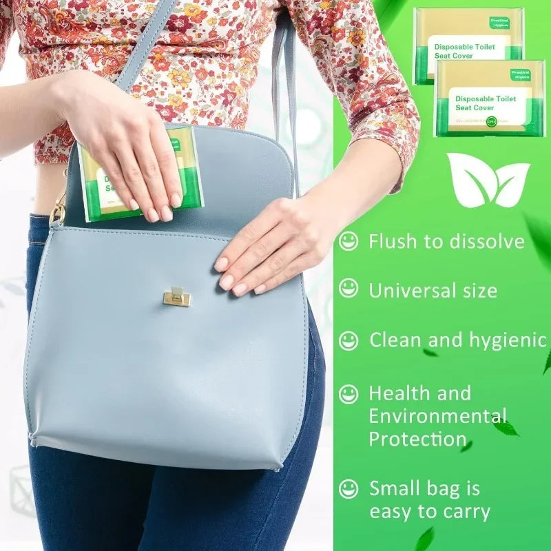 Disposable Toilet Seat Cover Portable Travel Camping Hotel Bathroom Degradable Waterproof Toilet Mat Bathroom Accessories - The Shop At Crown Perth