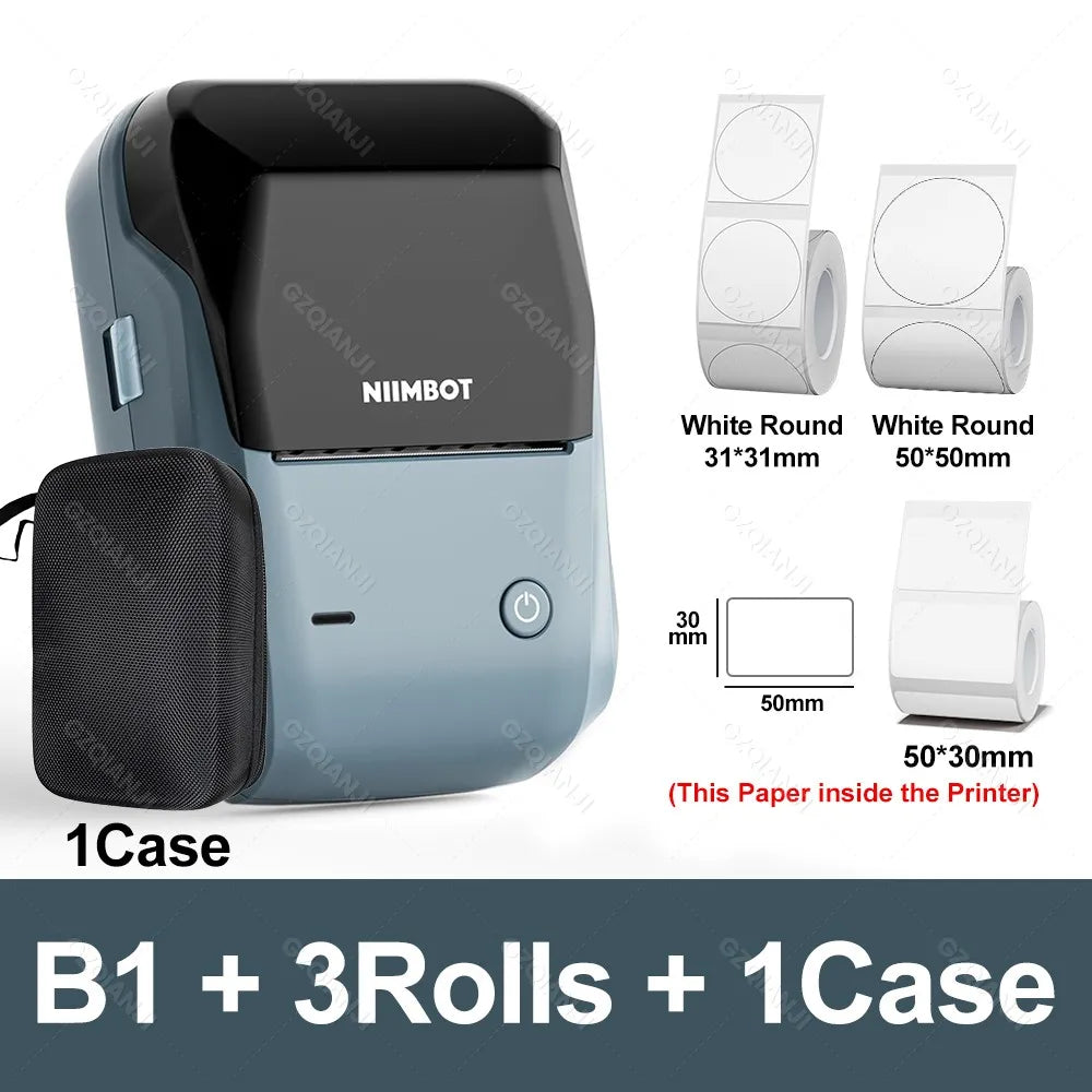 B1 Mini Bluetooth Label Printer for Round UV Stickers - The Shop At Crown Perth