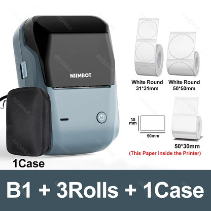 B1 Mini Bluetooth Label Printer for Round UV Stickers - The Shop At Crown Perth