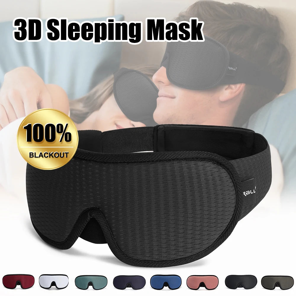 3D Sleeping Mask Block Out Light Soft Padded Sleep Mask For Eyes Slaapmasker Eye Shade Blindfold Sleeping Aid Face Mask Eyepatch - The Shop At Crown Perth