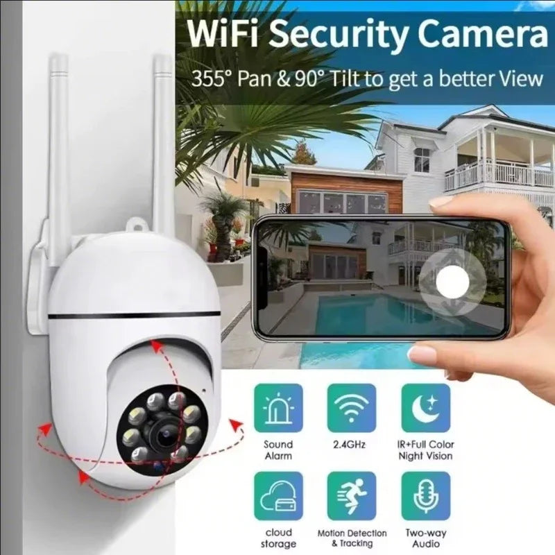 A7 1080P PTZ WiFi Security Camera with Audio – Outdoor Wireless CCTV - The Shop At Crown Perth