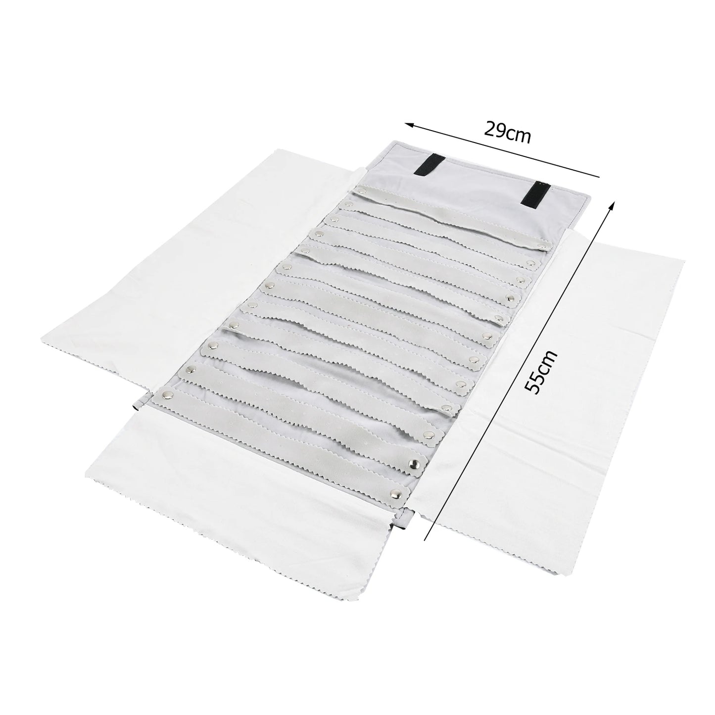 Travel Bracelet Jewelry Organizer Roll Up Bag Portable Velvet Ring Earrings Pendant Necklace Storage Bag Ornaments Foldable Case - The Shop At Crown Perth