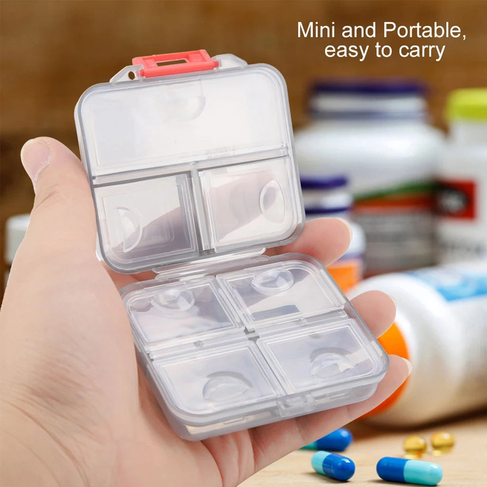1PCS Portable Travel Pill Organizer with 7/8 Compartments,Weekly Pill Case Waterproof Pill Box for Daily Vitamins and Medicine - The Shop At Crown Perth