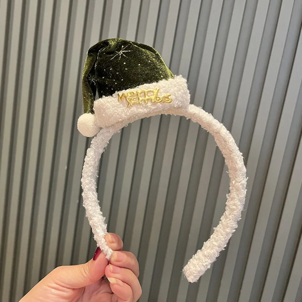 NEW Plush Christmas Headband Red Headwear Children Headbands Cloth Kids Hair Bands - The Shop At Crown Perth