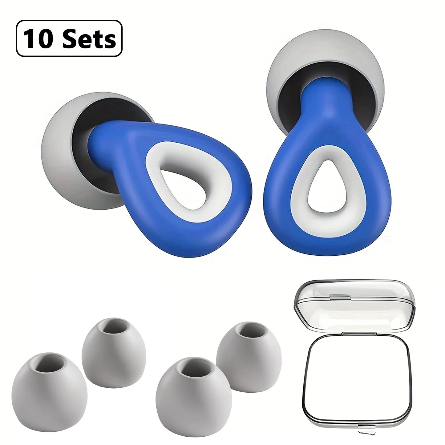 HUAK 1 pair of silicone earplugs, ear protection, hearing protection,swim, sleep, work, travel and other scenes, noise reduction - The Shop At Crown Perth