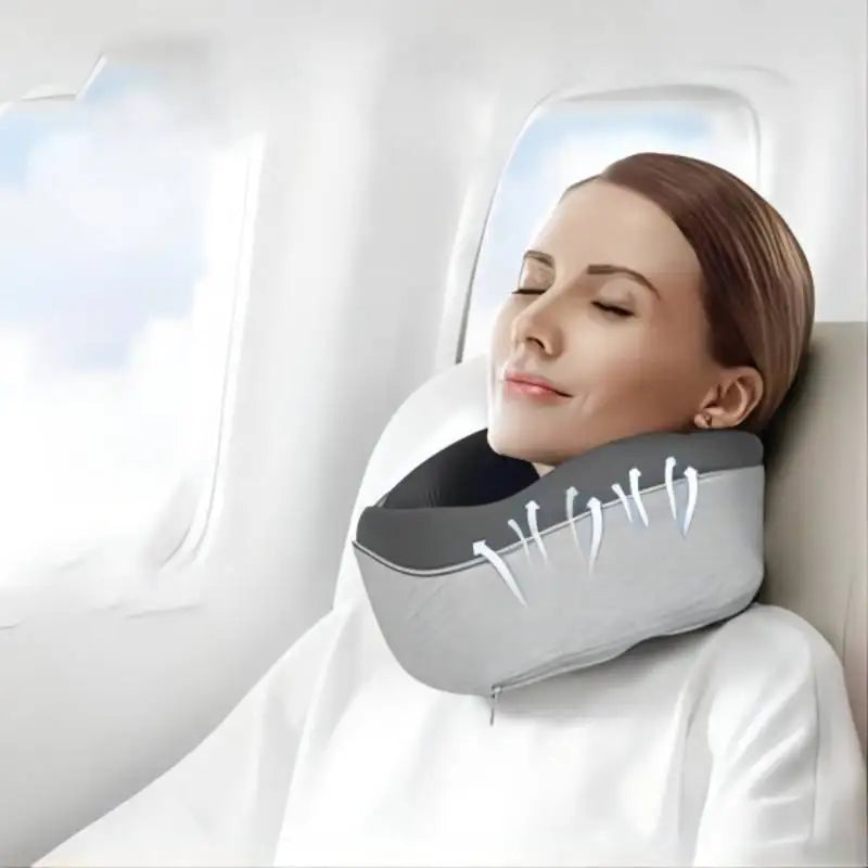 Travel Neck Pillow Travel Neck Cushion Durable U-shaped Travel Pillow Non-deformed Airplane Pillow - The Shop At Crown Perth