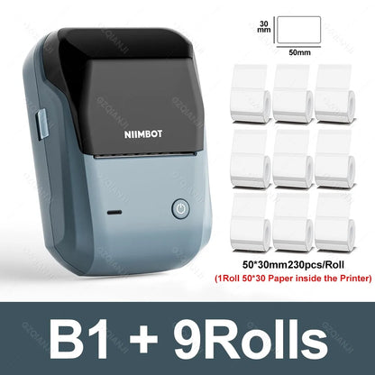 B1 Portable Thermal Label Printer – 2-Inch Bluetooth Sticker & Waterproof Label Maker - The Shop At Crown Perth