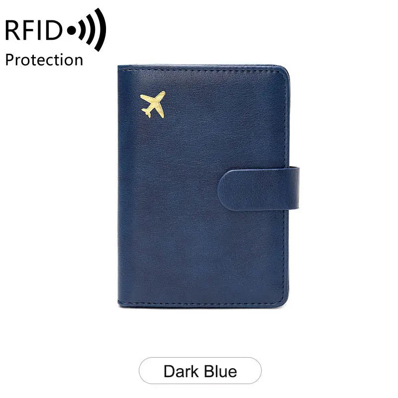 Travel Passport Wallet Women Man Card Holder RFID Blocking Credit Card ID Bag Plane Ticket Holder Multifunction Wallets - The Shop At Crown Perth