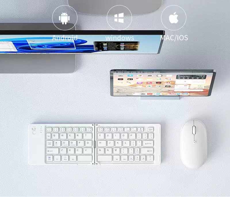 Ultra-Portable Wireless Folding Bluetooth Keyboard for Home, Office & Travel - The Shop At Crown Perth
