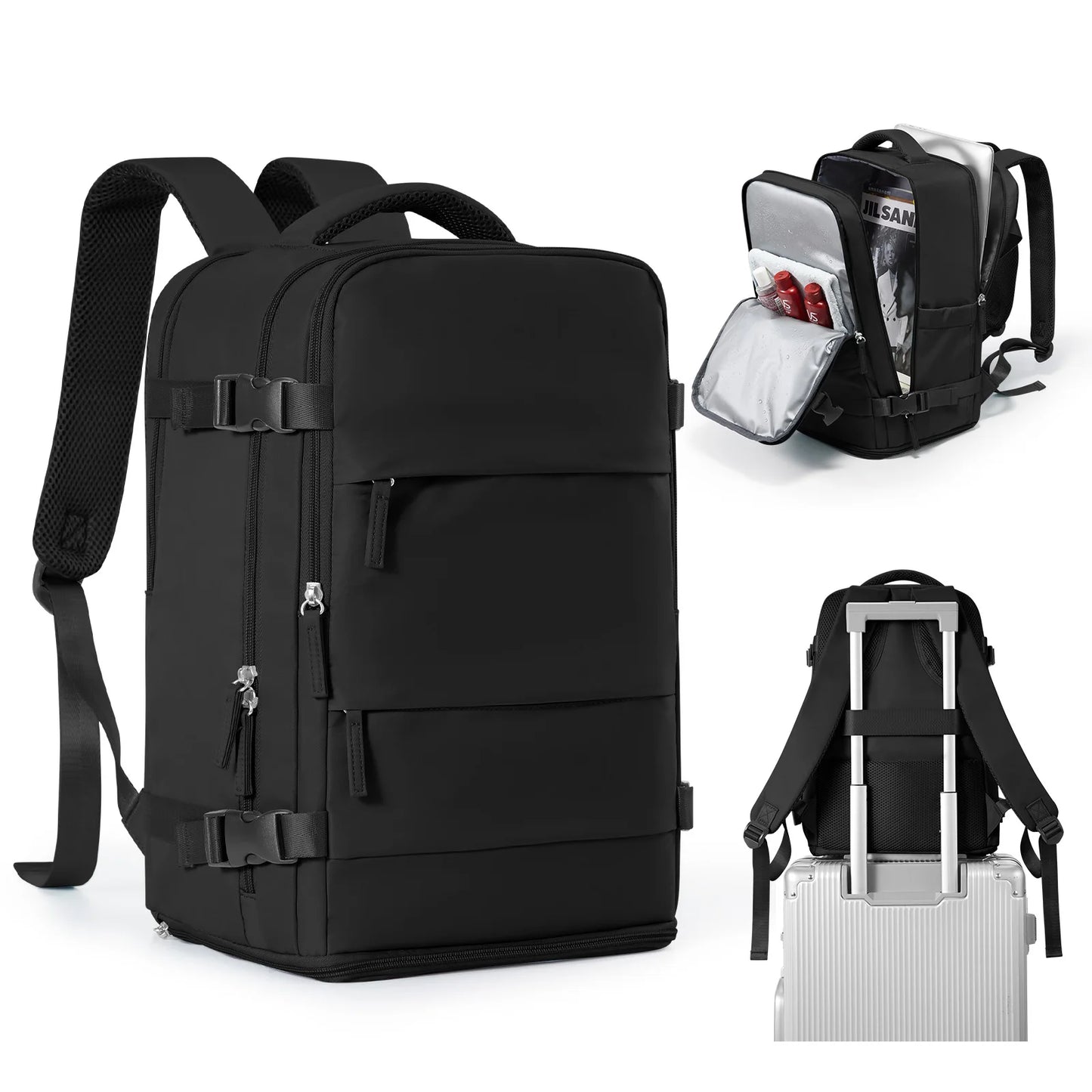 Women Men Hand Luggage Backpack Business College Laptop Travel Backpack Waterproof Carry on mochila viaje cabina avion 40x20x25 - The Shop At Crown Perth