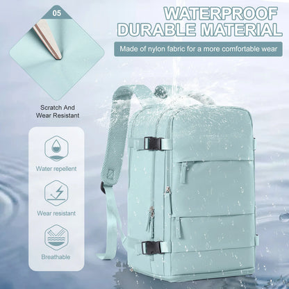 Women Men Hand Luggage Backpack Business College Laptop Travel Backpack Waterproof Carry on mochila viaje cabina avion 40x20x25 - The Shop At Crown Perth