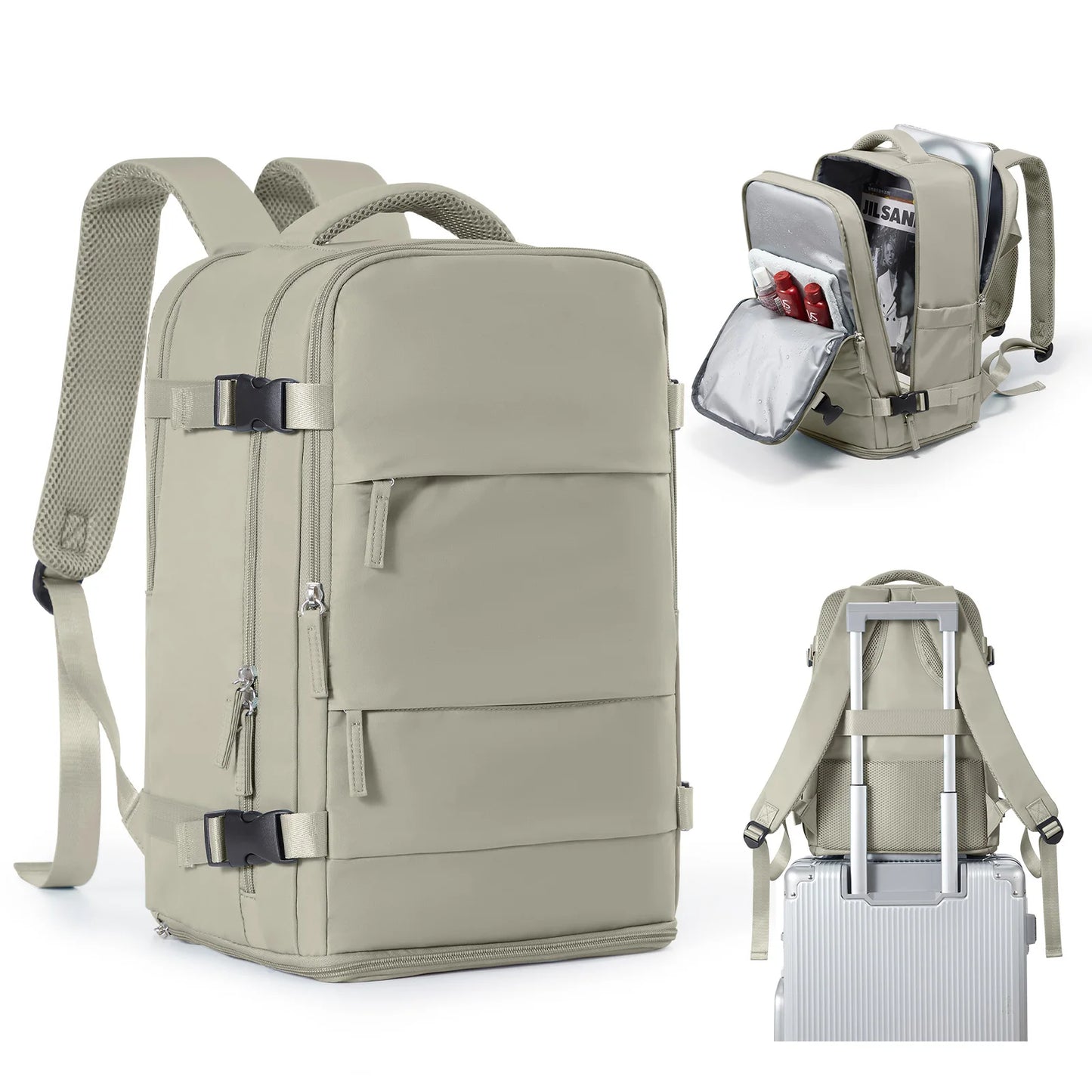 Women Men Hand Luggage Backpack Business College Laptop Travel Backpack Waterproof Carry on mochila viaje cabina avion 40x20x25 - The Shop At Crown Perth